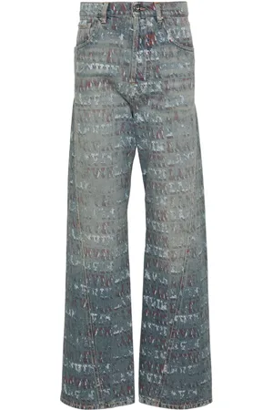 Lanvin X Future jeans med logotryk