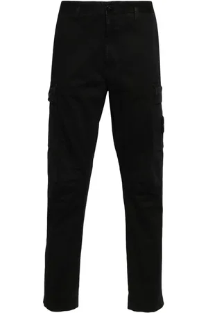 Stone Island Bukser med kompasmærke og lige ben