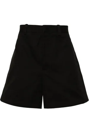 Jil Sander Skræddersyede gabardine-shorts med brede ben