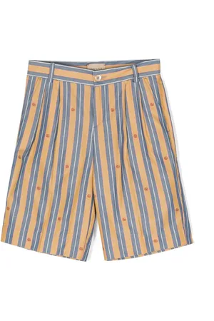 Gucci Oxford-shorts med broderet logo