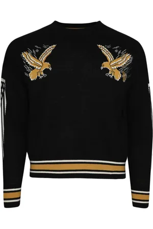 Rhude Intarsia-strikket trøje med ørn-motiv