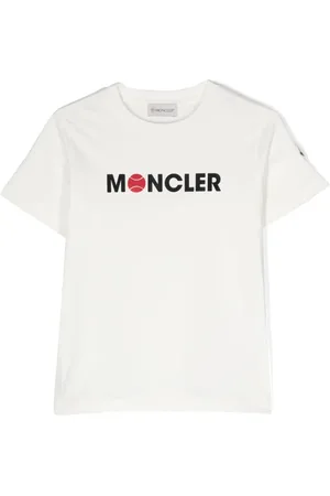 Moncler T-shirt i flocktekstur med logo