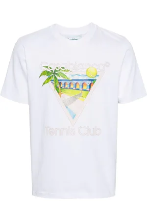 Casablanca T-shirt med Tennis Club Icon