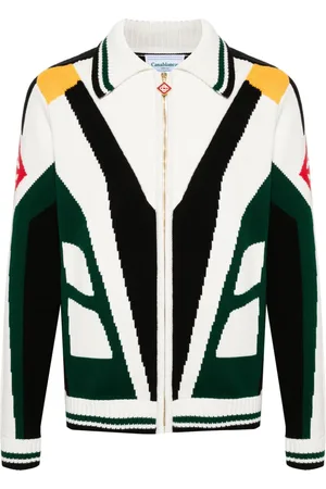 Casablanca Cardigan i intarsiastrik