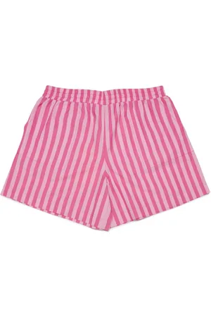 MAX&Co. Kids Stribede shorts med broderet logo
