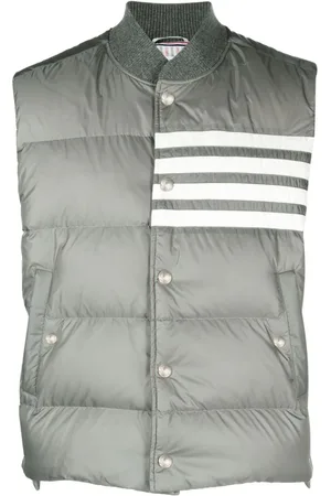 Thom Browne 4-Bar Matte-dunvest i nylon