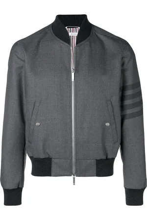 Thom Browne Strikket jakke med 4 striber