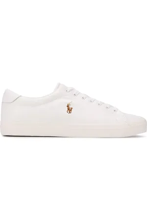 Ralph Lauren Low-top sneakers med kontrastdetalje og logo