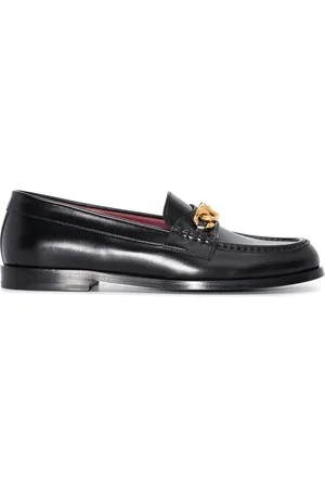 VALENTINO GARAVANI VLogo Chain loafers i læder