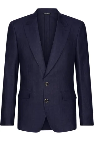 Dolce & Gabbana Enkeltradet blazer i hør med Sicilia-fit