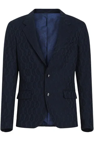 Etro Enkeltradet blazer i paisley-jacquard