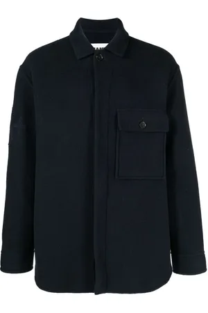 Jil Sander Skjortejakke med broderet logo