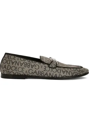 Dolce & Gabbana Loafers i jacquard med logomærke