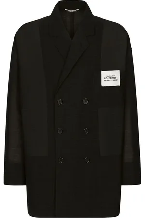 Dolce & Gabbana Dobbeltradet blazer med logomærke