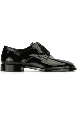 Maison Margiela Tabi brogues i læder med snøre