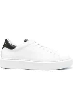 Giuliano Galiano Sneakers i læder med kontrastdetalje