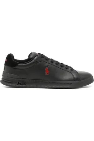 Ralph Lauren Low-top sneakers med pony-broderi