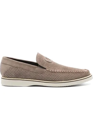Casadei Loafers i perforeret ruskind