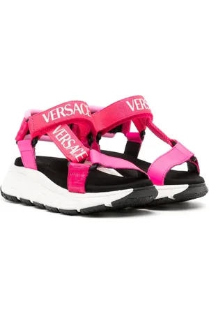 VERSACE Sandaler med burrelukning og logotryk