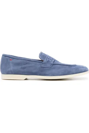 Kiton Ruskindsloafers med firkantet tå