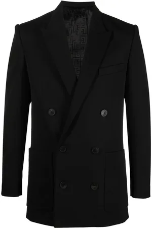Balmain Dobbeltradet uldblazer
