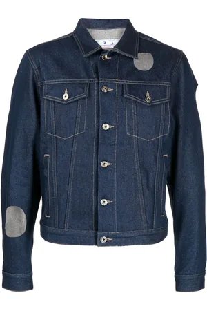 OFF-WHITE Denimjakke med udskæringsdetaljer