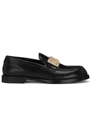 Dolce & Gabbana Bernini loafers i læder med logoplade