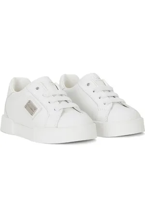 Dolce & Gabbana Sneakers i læder med logoplade
