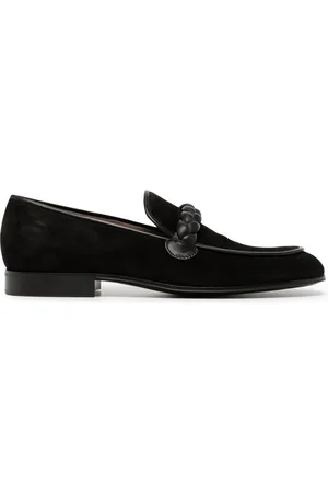 Gianvito Rossi Flettede Massimo loafers i ruskind