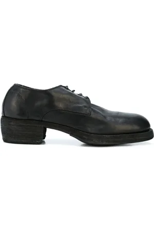 GUIDI Oxford-sko med rund tå og snøre