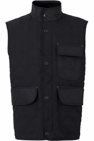 Burberry Diamant-quiltet vest med vintage-tern