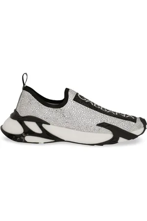 Dolce & Gabbana Fast sneakers med rhinstenudsmykning