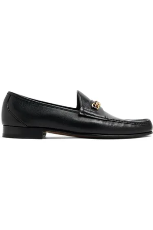 Tom Ford Loafers i læder med kædedetalje
