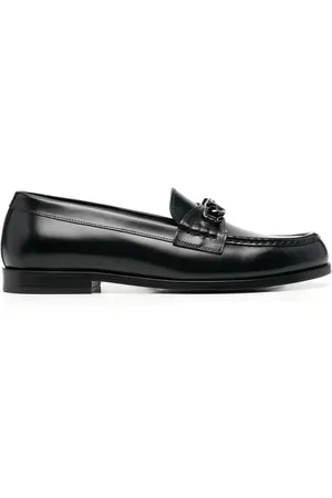 VALENTINO GARAVANI VLogo Chain loafers i læder