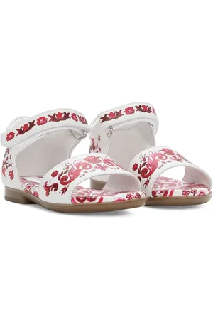 Dolce & Gabbana Sandaler med åben tå og Majolica-tryk