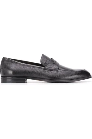 Bally Webb penny loafers i grynet effekt