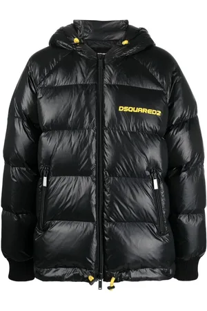 Dsquared2 Polstret jakke med logotryk på brystet