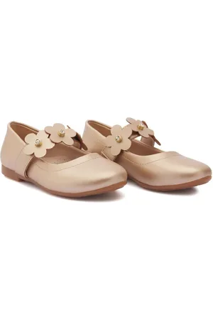 Tulleen Ballerina-sko med blomster-rem