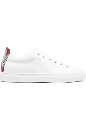 Missoni Sneakers i læder med zigzag-detalje