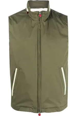 Kiton Let vest med lynlås
