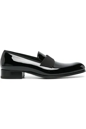 Tom Ford Loafers i læder med lakeret finish