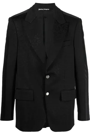Palm Angels Enkeltradet blazer i jacquard