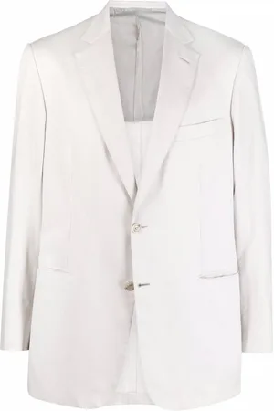 BRIONI Stribet enkeltradet blazer