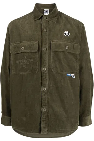 A Bathing Ape Skjortejakke med broderet logo