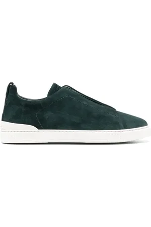 Ermenegildo Zegna Slip-on sneakers med tredobbelt detalje
