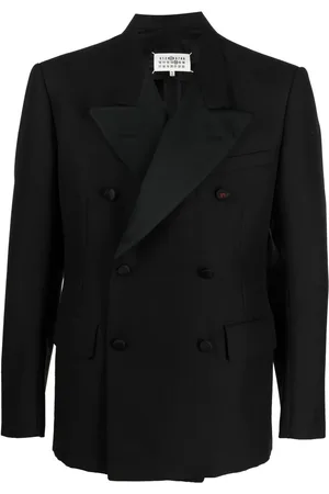 Maison Margiela Dobbeltradet blazer i mohair
