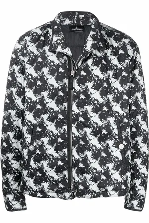 Stone Island Bomberjakke med grafisk tryk