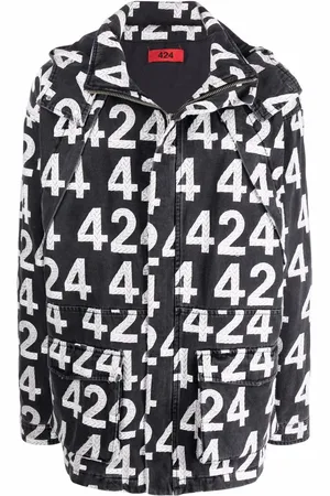 424 FAIRFAX Jakke med heldækkende logotryk
