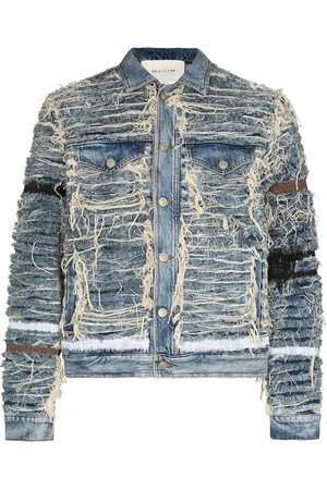 1017 ALYX 9SM X Blackmeans denimjakke med slitageeffekt
