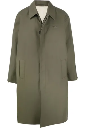 032c Trenchcoat med logoplade
